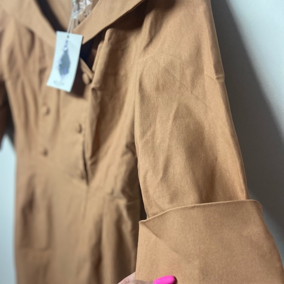 Women's Tan Dress - Picture 7 of 8